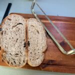 cheap Japanese steel bread knife for cutting sourdough