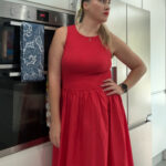 red maxi dress perfect for dressing up or down